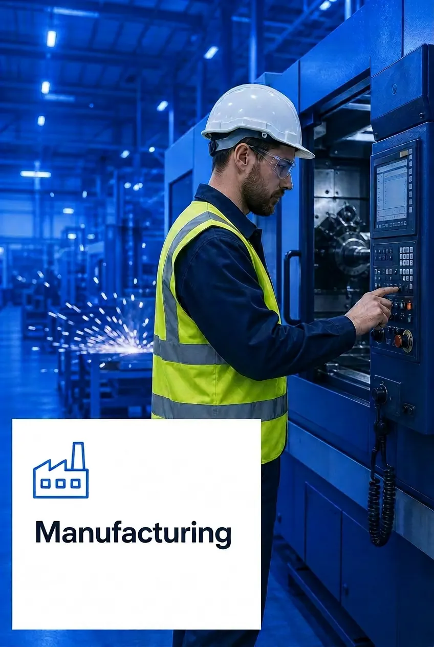 Manufacturing, FMCG
& Admin/HSE